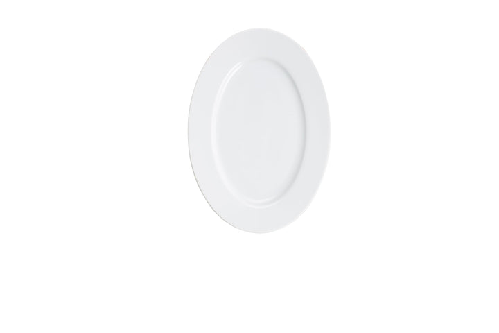 KAHLA Aronda Platte oval 23 cm | weisser Servierteller aus Porzellan Weiss Platte 23 cm, Weiss Platt