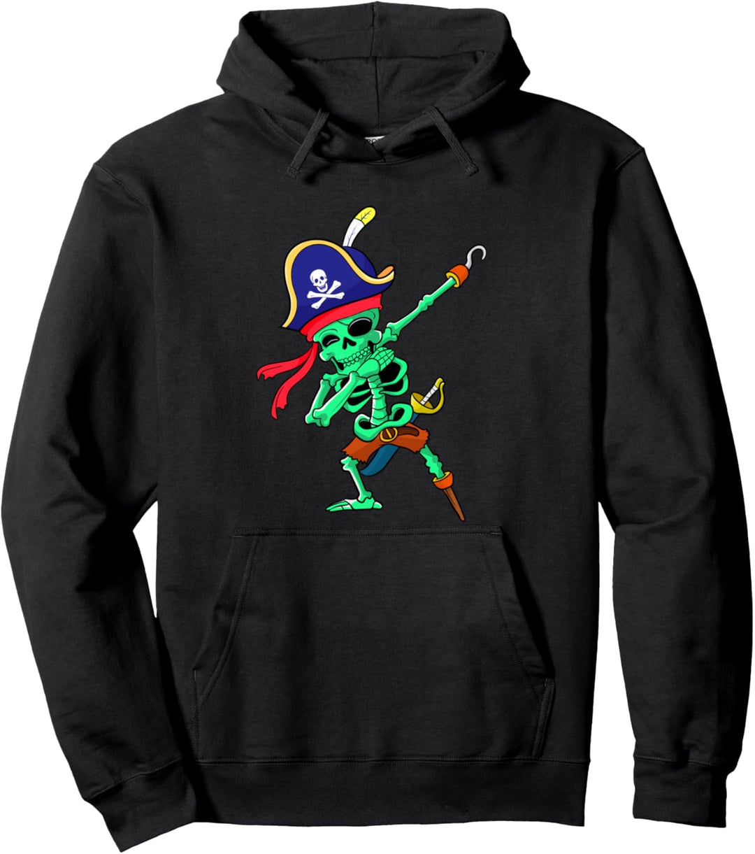 Dabbing Skeleton Pirat Halloween Ghost Dance Kinder Geschenk Pullover Hoodie