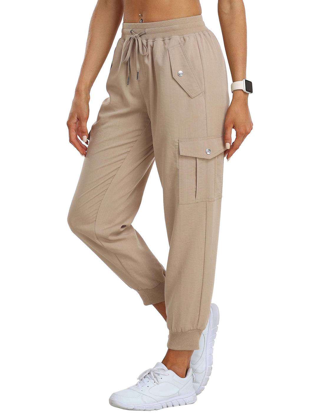 JINSHI Hosen Damen Cargohose Wanderhose Leichte Jogginghose Freizeithose Funktionshose Outdoorhose m