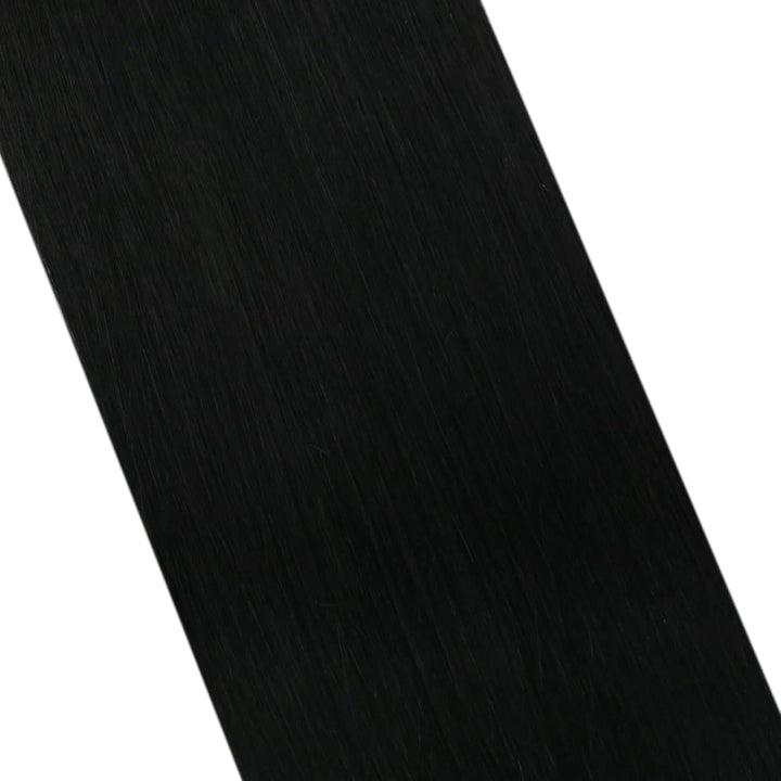 Ugeat Tape Extensions Echthaar Schwarz Tape in Extensions Remy Echthaar 50cm Seamless Tape in Extens