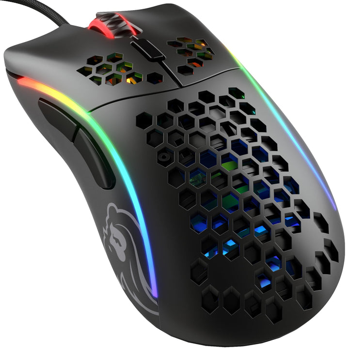 Glorious Gaming Model D- (Minus) Wired Gaming Mouse – superleichtes Wabendesign mit 61 g, RGB-Beleuc