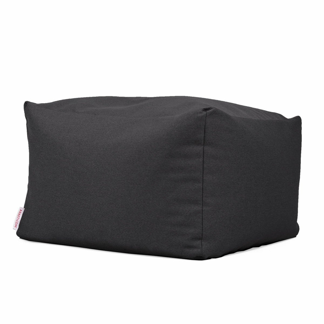 Arketicom Soft Cube, Pouf-Fusshocker, Quadratischer Pouf-Würfel aus Stoff Made in Italy. Design-Pouf