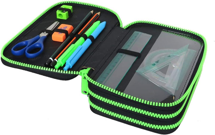 CoolPack XXL Federtasche Federmappe 3-Fach Schulstiftetui, dreifaches Federmäppchen, Federmäppchen f