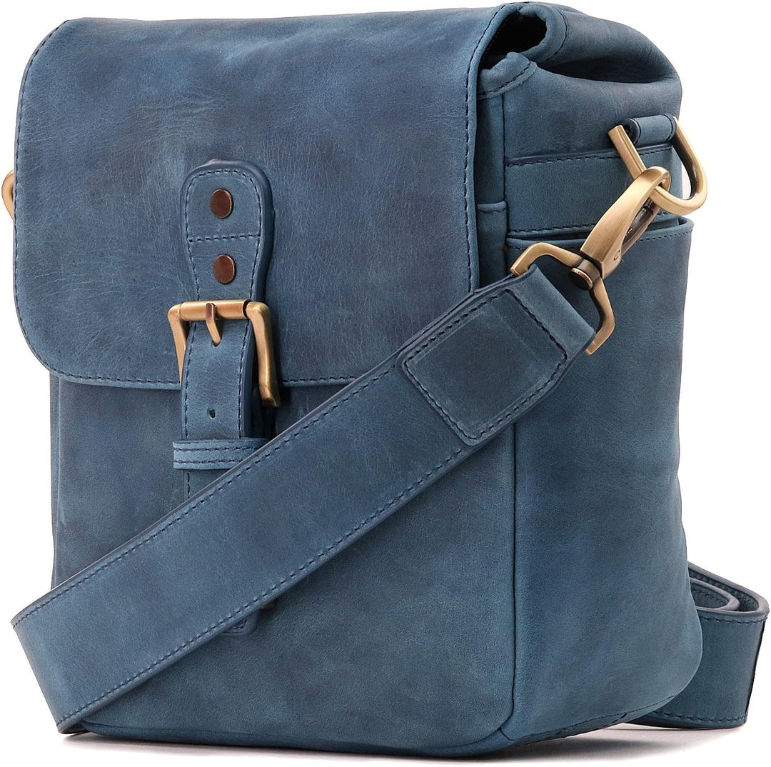 MegaGear MG1330 Torres Mini Kameratasche - Kuriertasche aus echtem Leder für Spiegellose, Sofortbild