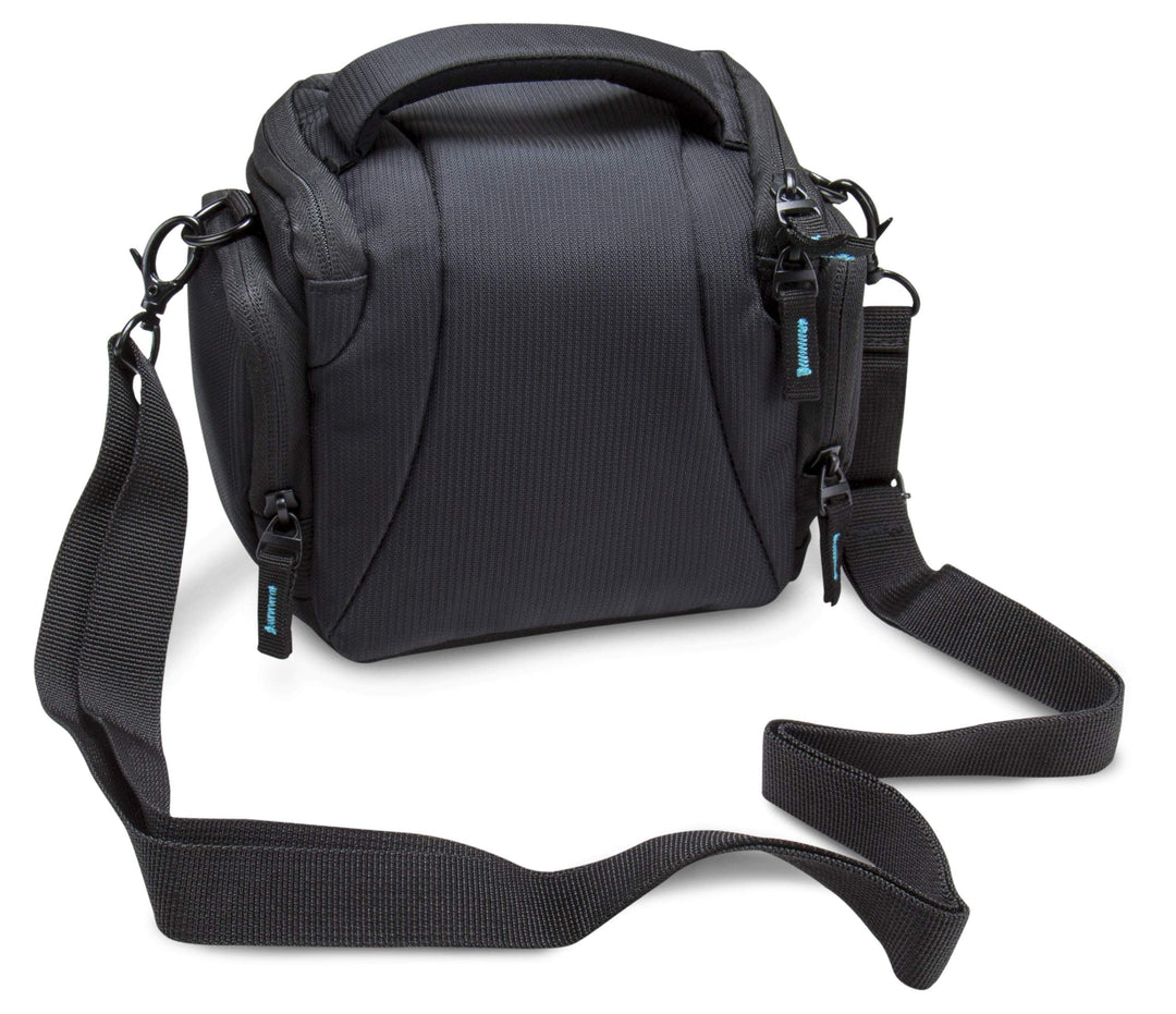 Bodyguard DSLM Foto/Kamera Tasche System L mit Zubehörfächern und Tragegurt - schwarz - passend für