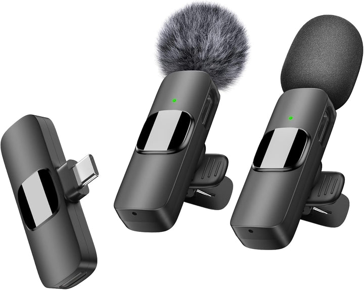 Kabelloses Lavalier-Mikrofon für USB-C-Android-Telefon – Professionelles Ansteckmikrofon für Videoau