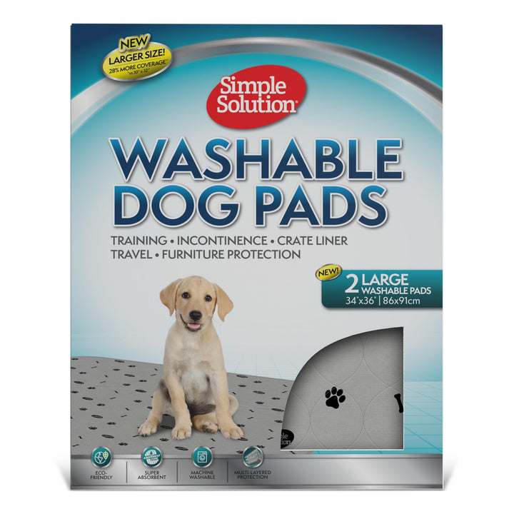 Simple Solution Waschbare Trainings- und Reise-Hundekissen, wiederverwendbare Hundekissen, saugfähig