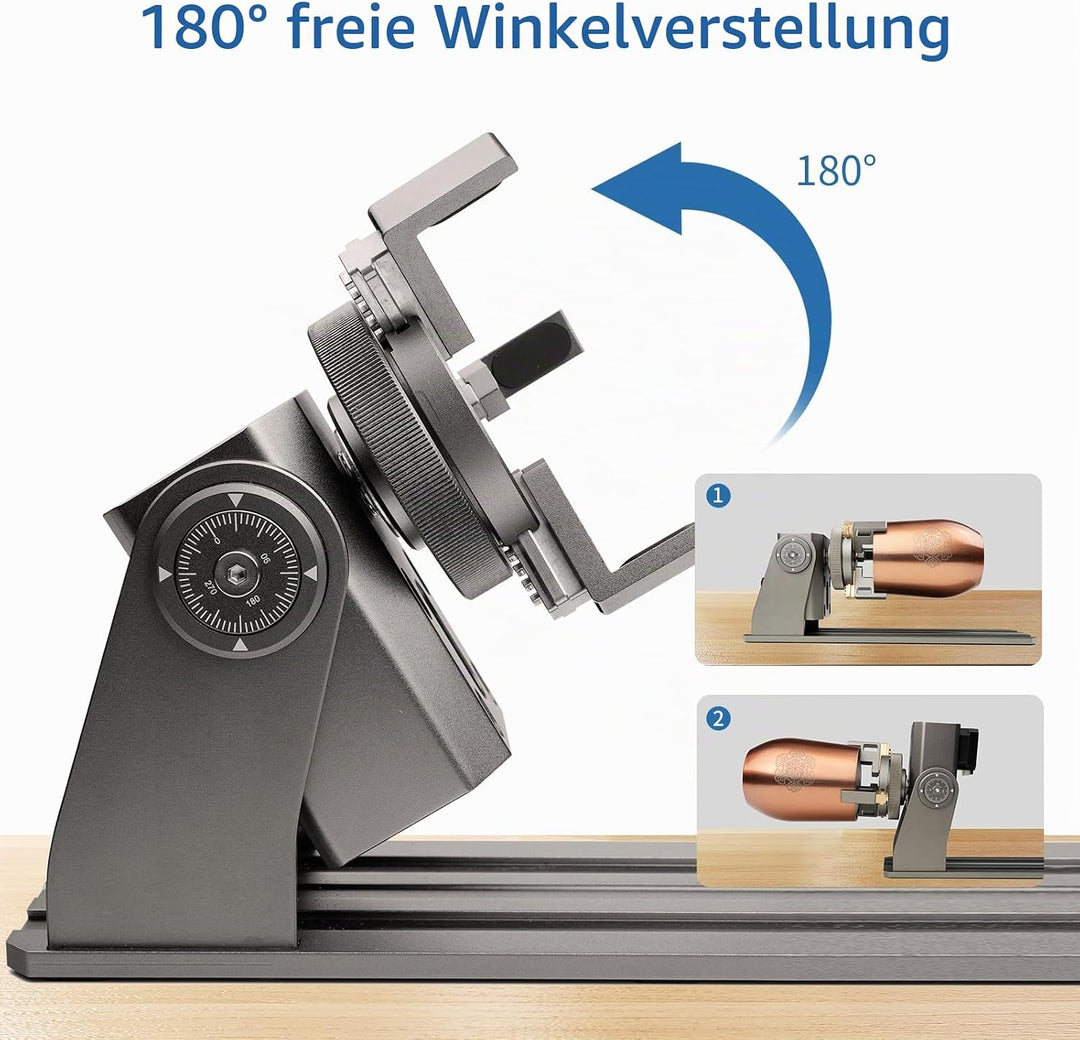 ALIENCELL RR1 Roterende Laser Graveer rol, 180° Hoekaanpassing Kaakrol, Compatibel Met de Meeste Las