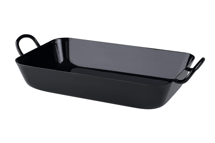 Riess, 0453-022, Oma's Bratpfanne 37/22, CLASSIC - SCHWARZEMAILLE, 37 x 22 cm, Höhe 10 cm, Emaille,