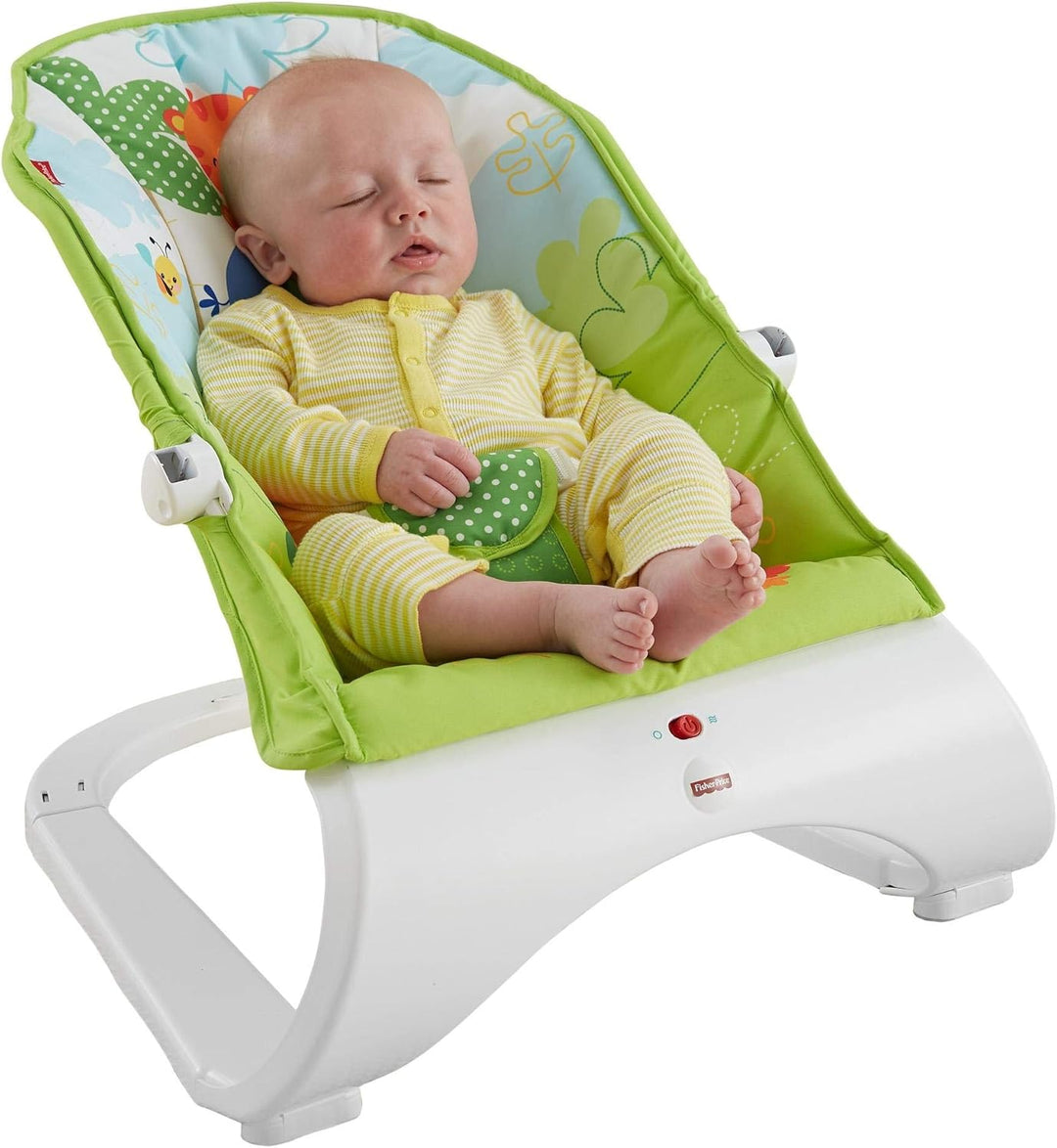 Fisher-Price CJJ79 Comfort Curve Wippe Babyschaukel und Sitz mit, ab nehmbarem Spielbügel inkl. Tier