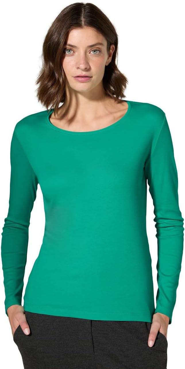 Cecil Damen Shirt mit Rundhals, XS Aventurine Green