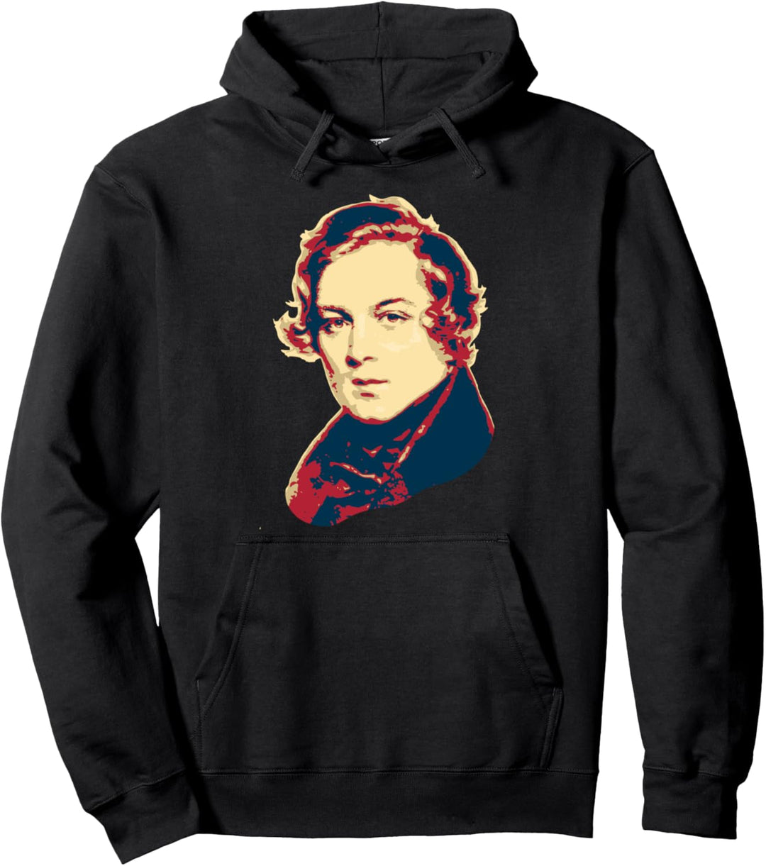 Robert Schumann Komponist für klassische Musik im Retro Pullover Hoodie