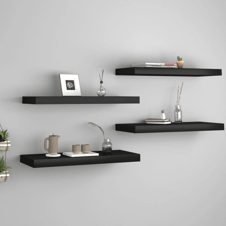 FIRBNUS Floating Wall Shelf 60x23,5x3,8 cm 4 STK. Hängeregal Regale Schweberegal Wandregale Regalbod