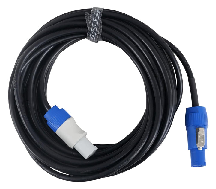 Pronomic Power Twist 10 Stromkabel Set - 2 Kabel zur Stromversorgung von Aktiv-Lautsprechern und Sch
