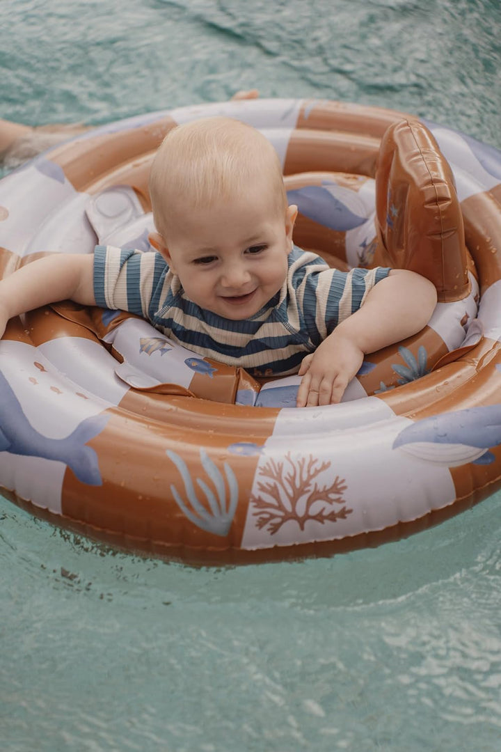 Little Dutch Baby Schwimmsitz - Schwimmring - Schwimmhilfe - Aufblasbar - für Jungen ab 6 Monaten -