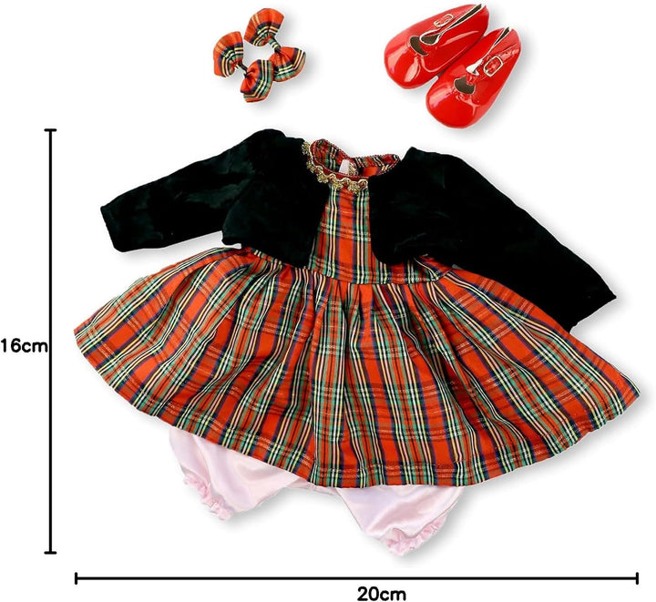 Reborn Baby Kleidung Royal Collection Schwarzes Kleid Reborn Baby MäDchen Kleidung Passend FüR 55cm-