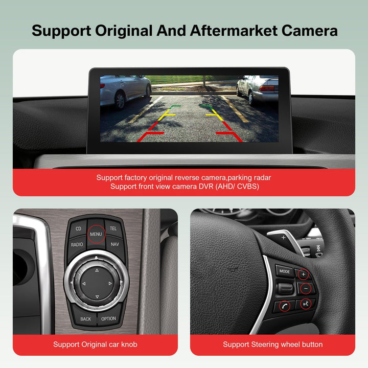Wireless CarPlay Android Auto Decoder für BMW NBT OBD Navigation Retrofit Kit mit MirrorLink, Rückfa