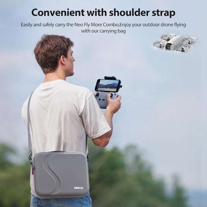 STARTRC Neo Tasche,Tragbar PU Case für DJI Neo Fly More Combo Zubehör,Tragetasche für DJI Neo Drohne