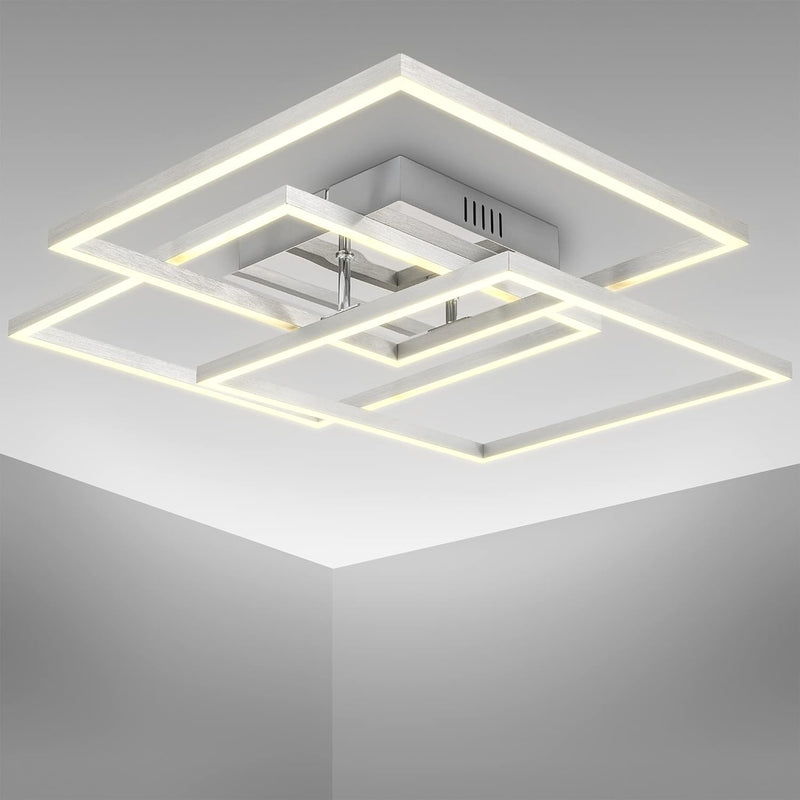 B.K.Licht - LED Deckenlampe schwenkbar, warmweisse Lichtfarbe, 40 Watt, 4000 Lumen, LED Deckenleucht