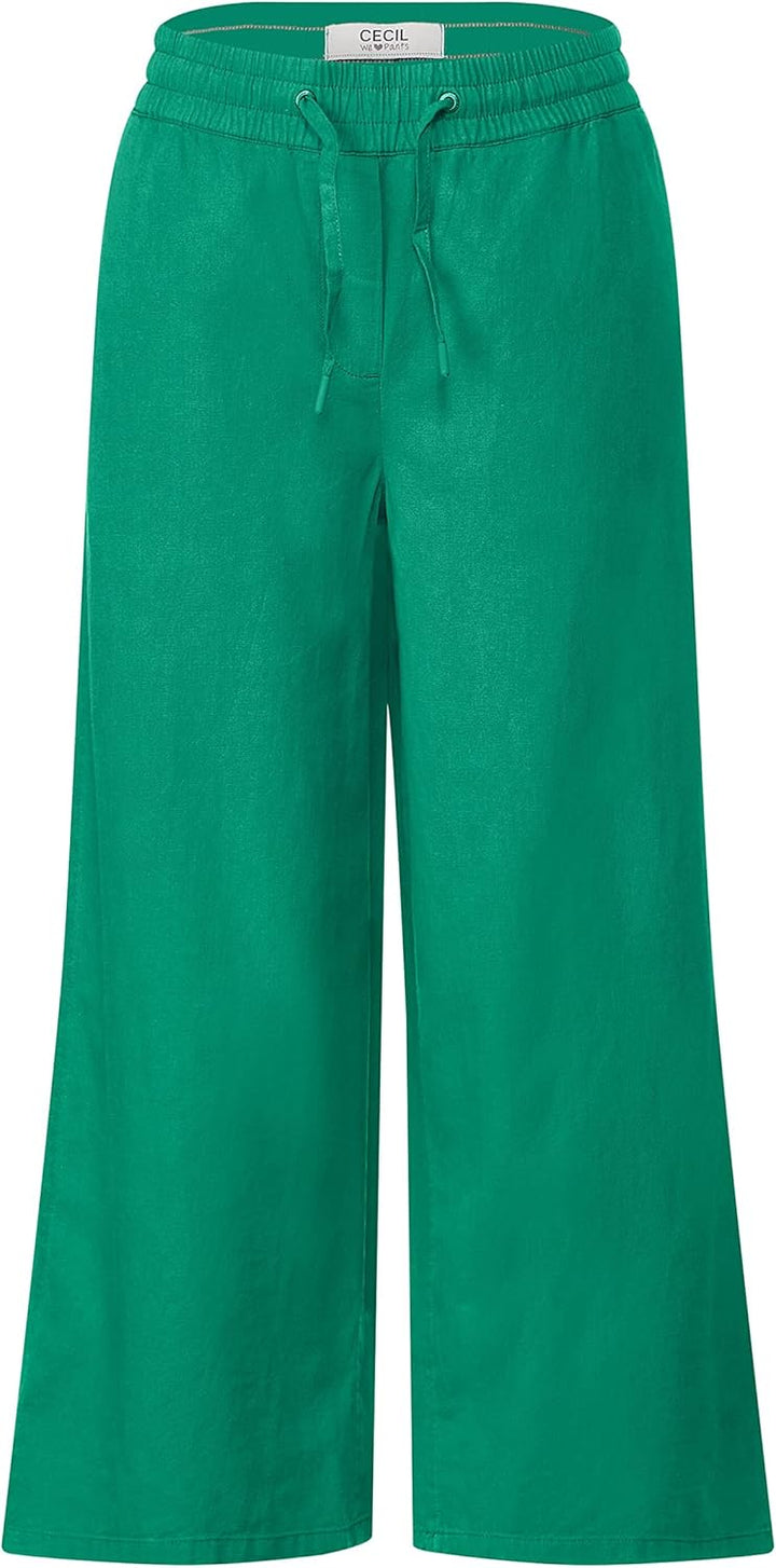 Cecil Damen Leinenhose XL / 24L Trefoil Green, XL / 24L Trefoil Green