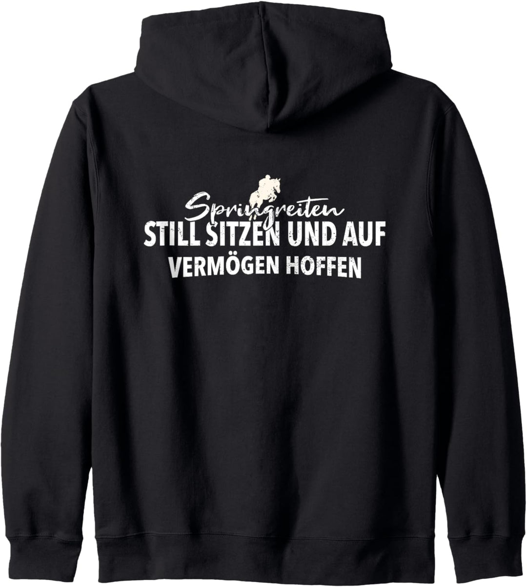 Spring Reiter Still Sitzen Und Auf Vermögen Hoffen Reit Kapuzenjacke