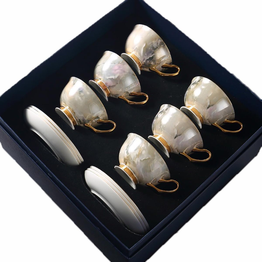 12 Stück Europäischen Blumen Tee Set,Bone China Tee Set Service Kaffee Set, 9 Optionen.Mit Geschenkb