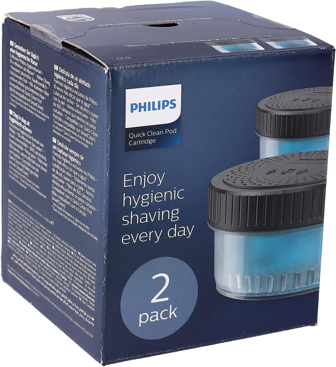 Kompatibel/Ersatz für PHILIPS Personal Health CC12/50 Reinigungskartusche Set PHILIPS für QuickClean