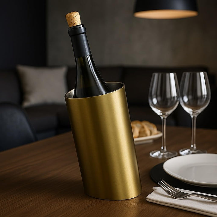 Flaschenkühler & Sektkühler | Weinkühler Champagnerkühler Eiswürfelbehälter - Eiseimer Edelstahl dop