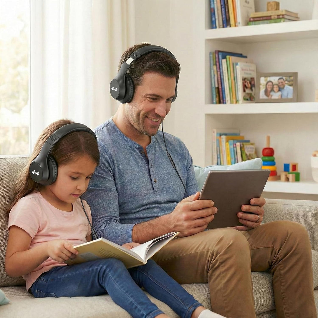 Kabelgebundene Over-Ear-Kopfhörer mit USB-C-Adapter und 3,5-mm-Klinke, Mikrofon, In-Line-Steuerung,
