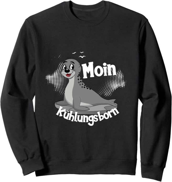 Kühlungsborn mit Seehund Ostsee Strandurlaub Küste Meer Sweatshirt