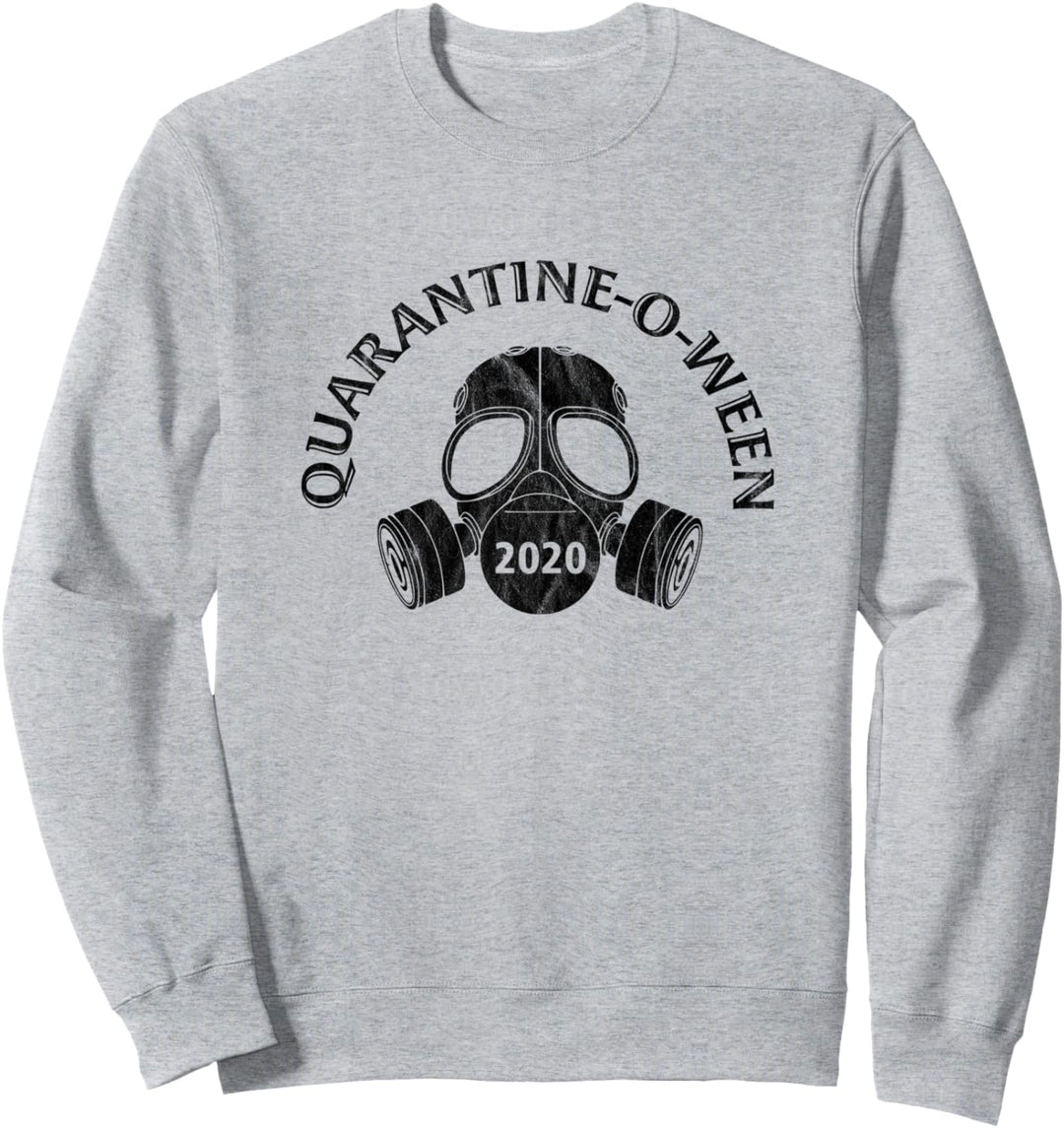 Quarantine-O-Ween 2020 Halloween In Quarantine Mask Vintage Sweatshirt