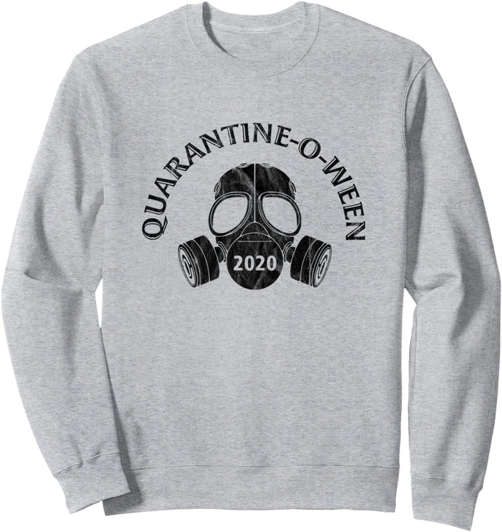 Quarantine-O-Ween 2020 Halloween In Quarantine Mask Vintage Sweatshirt