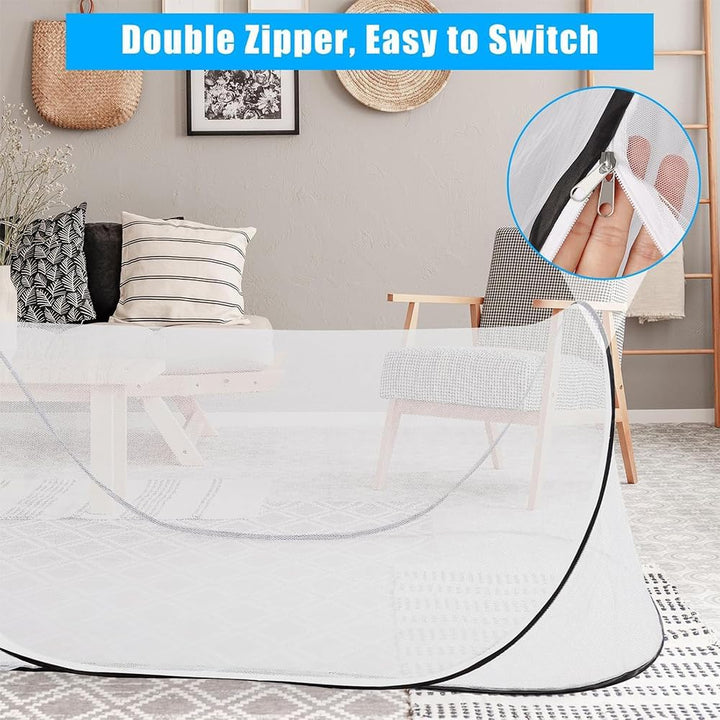 Moskitonetz Pop Up 200 x 80 x 56 cm, Faltbares Moskitonetz, Moskitonetz Reise Pop Up, Tragbares Camp