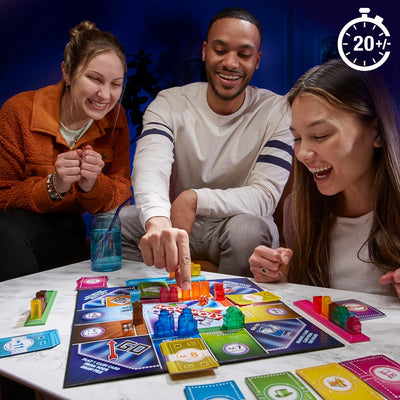Monopoly Ausgezockt Brettspiel, schnelles Monopoly Familien-Spiel für 2–4 Spieler, Spieldauer ca. 20
