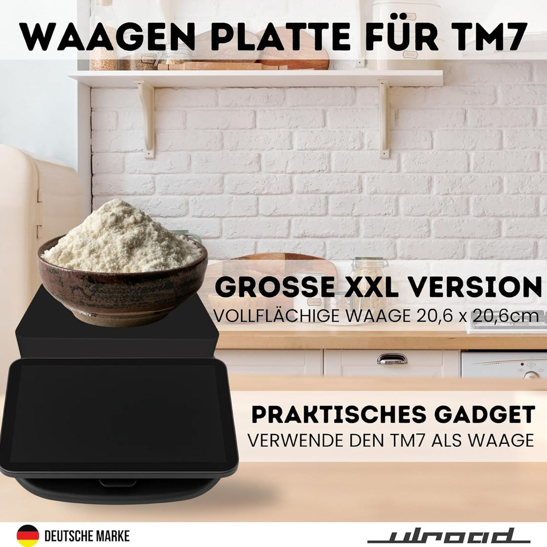 WAAGEN PLATTE passend für Thermomix TM7 Wiegeplatte Waage Abdeckung Zubehör verwandelt TM7 zur Platt
