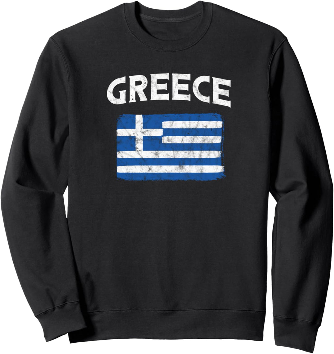 Griechische Flagge (Vintage) – Griechenland-Flagge. Sweatshirt