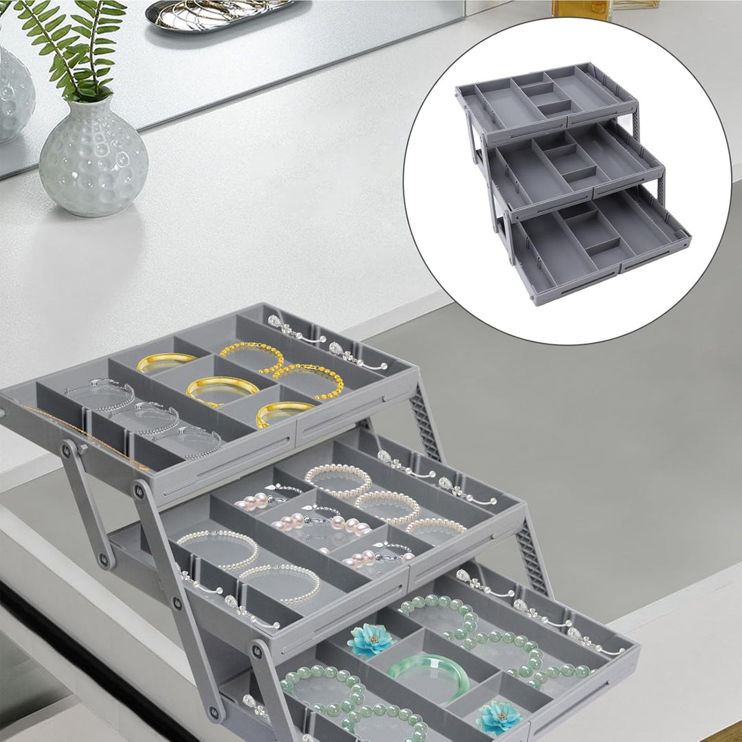 Multi -Level -Schubladenorganisator, Make -up -Organisator für Schubladenküche Geräte Utensilien Erw