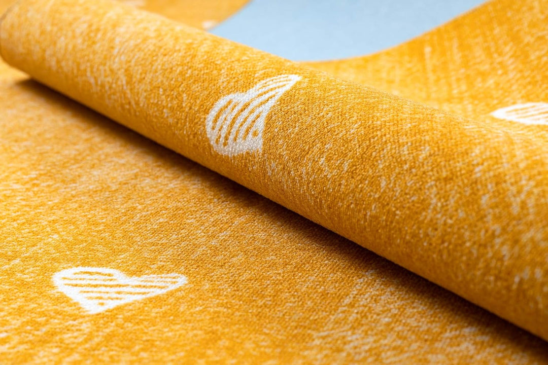 Teppich für Kinder Hearts Jeans, Vintage Herzen - orange 100x150 cm 100x150 cm Hearts Orange, 100x15