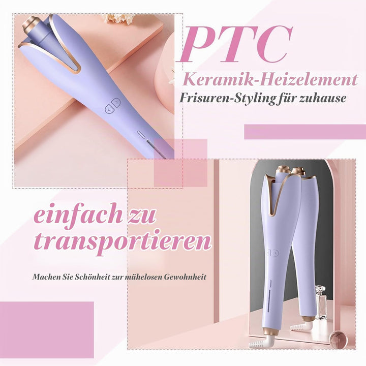 Automatischer Lockenstäbe, Reisegrösse Waver, Keramikbeschichtung Vielseitige Lockenstäbe, 4 Einstel
