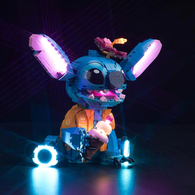 Fernbedienung Licht-Kit für Lego Disney Stitch (Nicht Lego), Led Beleuchtungs Set für Lego 43249 Sti