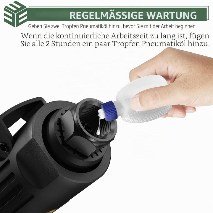 EYPINS Druckluftschleifer Set, Druckluft Winkelschleifer Schleifer 90°Stabschleifer Gesenkschleifer