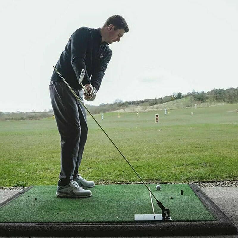 FINGER TEN Golf Alignment Stick Trainingshilfe Eisenplatte, Golfübungsstangen Putten Trainer Ausrich