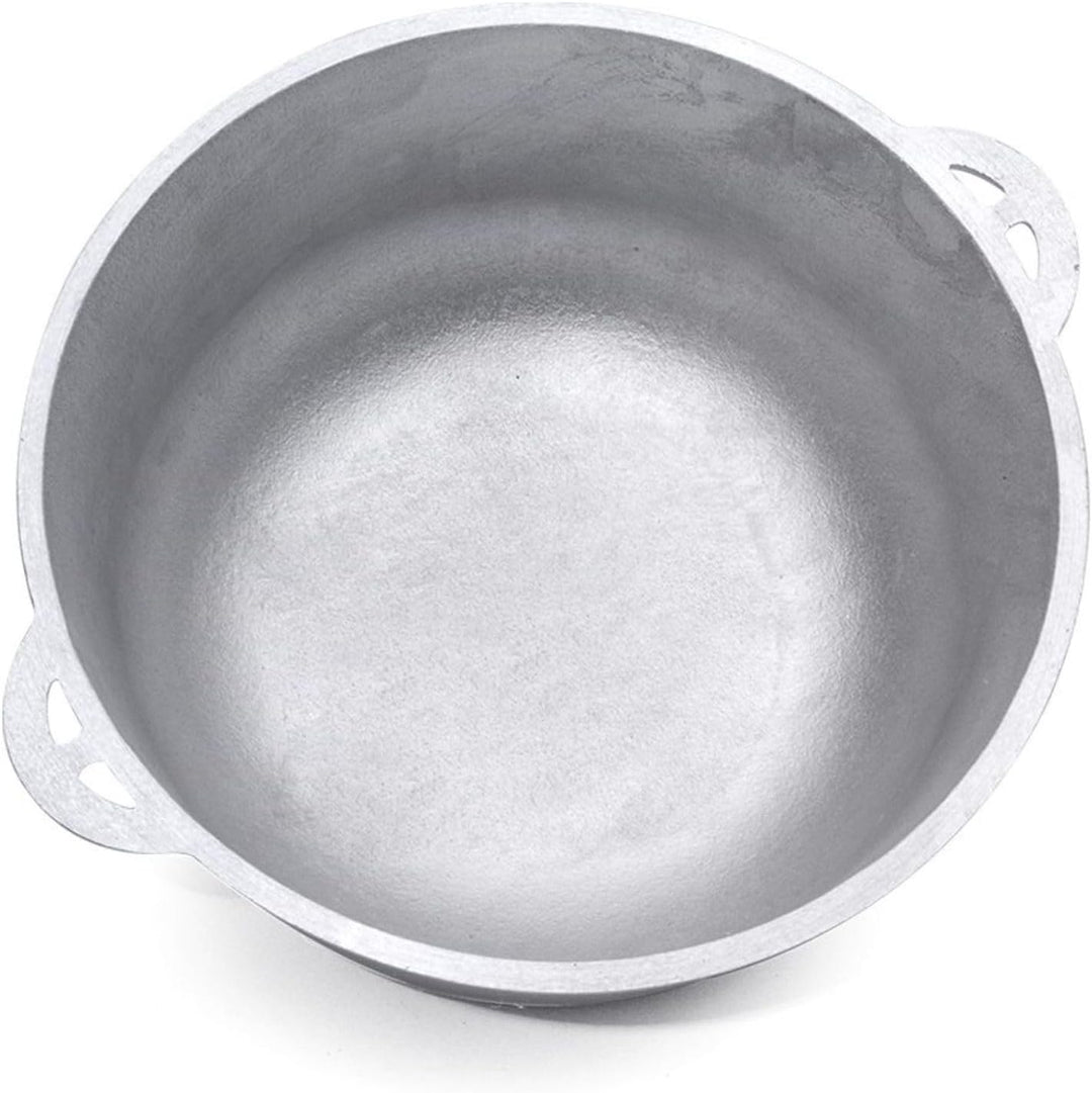 Aluminium Kazan mit Griff und Deckel 6 L mit Schöpflöffel Kessel mit Bügel und Aluminiumdeckel Suppe