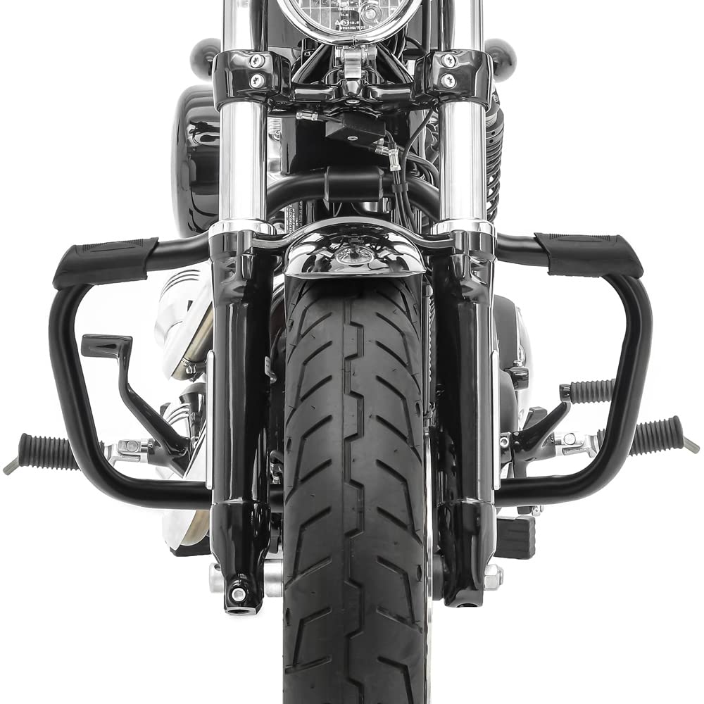 Sturzbügel Kompatibel mit Harley Davidson Sportster 883 Iron (XL 883 N) 09-20 Craftride Mustache sch