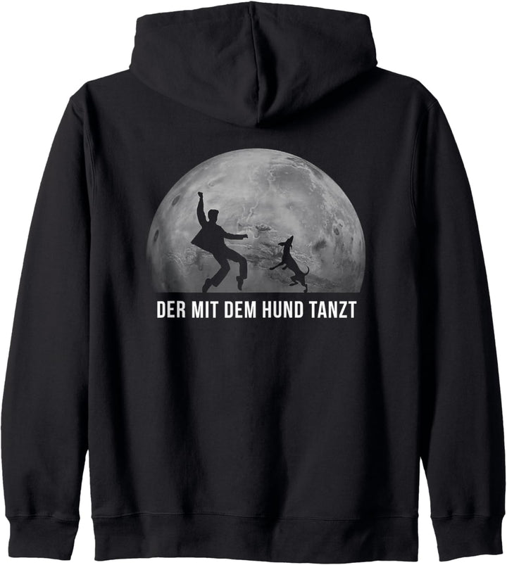 Der mit dem Hund tanzt Outfit Hunde Besitzer Freunde Design Kapuzenjacke