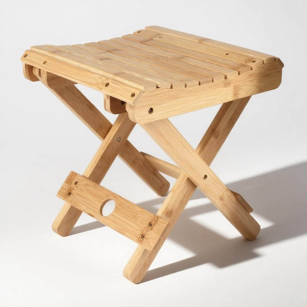 Natudeco Klapphocker, Klappstuhl tragbarer Outdoor-Hocker, quadratischer Angelstuhl, einfacher Dusch