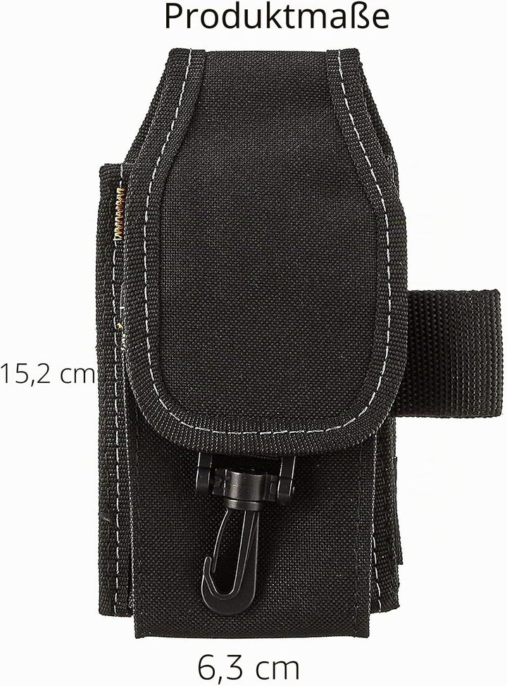 CLC Custom LeatherCraft Handy/Werkzeughalter mit 5 Fächern, klein, Schwarz