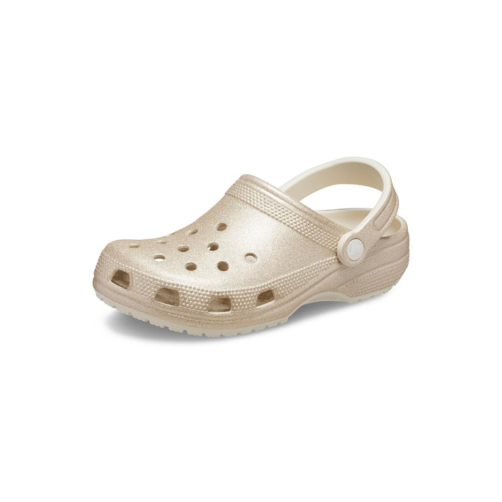 Crocs Unisex-Erwachsene Classic Glitter Clog 37/38 EU Champagner Glitzer, 37/38 EU Champagner Glitze