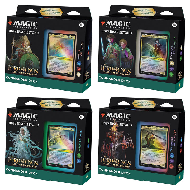 Magic The Gathering The Lord of The Rings: Tales of Middle-Earth Commander Deck Bundle – Includes Al