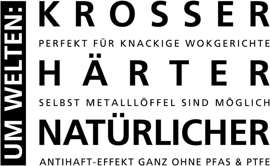 Schulte-Ufer Wokpfanne ASTRAL mit UniverSUS-Oberflächenstruktur, 64455-28, Edelstahl, 28 cm